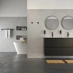 Tiger Handdoekhouder Noon Dubbel Zwart 8 Tiger Handdoekhouder Noon Dubbel Zwart -Badkamer Verkoop 123 2426