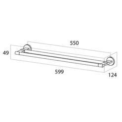 Tiger Handdoekhouder Noon Dubbel Zwart 9 Tiger Handdoekhouder Noon Dubbel Zwart -Badkamer Verkoop 123 2427
