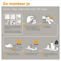 Tiger Planchet Colar 30 Cm Zwart -Badkamer Verkoop 123 2452