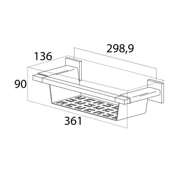 Tiger Wandkorf Items RVS 4 Tiger Wandkorf Items RVS - Afbeelding 4