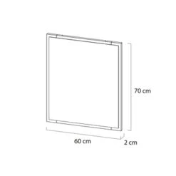 Tiger S-line Frame Spiegel 60x70 Cm Mat Wit -Badkamer Verkoop 123 249