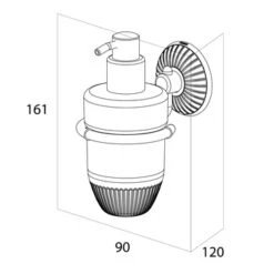 Tiger Ivy Zeepdispenser 200ml Chroom/wit Keramiek 11 Tiger Ivy Zeepdispenser 200ml Chroom/wit Keramiek -Badkamer Verkoop 123 2554