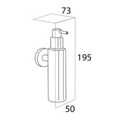 Tiger Zeepdispenser Boston Hangend Chroom -Badkamer Verkoop 123 2560