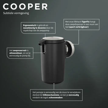 Tiger Zeepdispenser Cooper 175ml 5 Tiger Zeepdispenser Cooper 175ml - Afbeelding 5