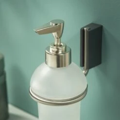 Tiger Zeepdispenser Cliqit Hangend Donkergrijs RVS -Badkamer Verkoop 123 2616