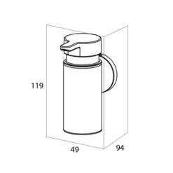 Tiger Zeepdispenser Noon Klein Zwart -Badkamer Verkoop 123 2656