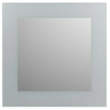 Plieger Spiegel Zandstraalkader Zilver 60x60 Cm 1 Plieger Spiegel Zandstraalkader Zilver 60x60 Cm