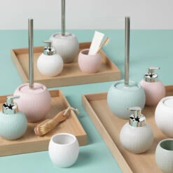 Sealskin Zeepdispenser Convex Licht Aqua -Badkamer Verkoop 123 2709