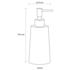Sealskin Pierra Zeepdispenser Grijs 12 Sealskin Pierra Zeepdispenser Grijs -Badkamer Verkoop 123 2787