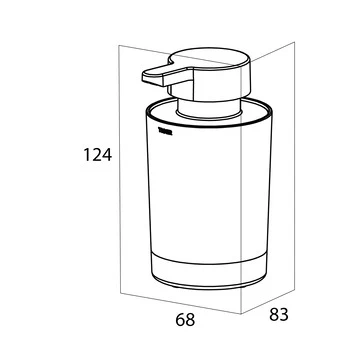 Tiger Tune Vrijstaande Zeepdispenser Geborsteld Messing/mat Zwart 3 Tiger Tune Vrijstaande Zeepdispenser Geborsteld Messing/mat Zwart - Afbeelding 3