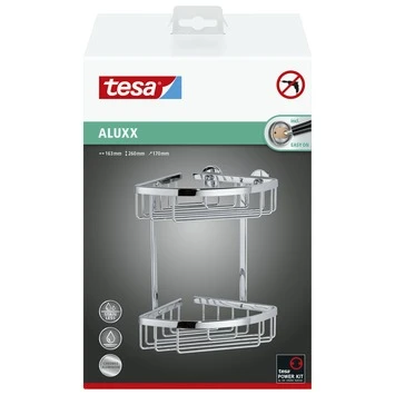 Tesa Doucherek Aluxx Hoek Dubbel 2 Tesa Doucherek Aluxx Hoek Dubbel - Afbeelding 2