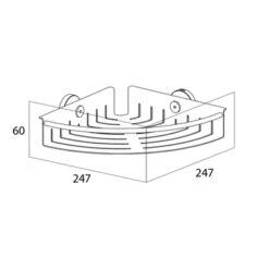 Tiger Hoekkorf Boston Groot RVS -Badkamer Verkoop 123 2842