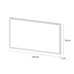 Tiger S-line Frame Spiegel 120x70 Cm Mat Zwart -Badkamer Verkoop 123 285