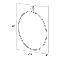 Tiger Spiegel Sem Zwart -Badkamer Verkoop 123 290