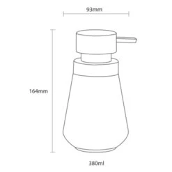 Sealskin Zeepdispenser Conical Porcelein Wit -Badkamer Verkoop 123 2915