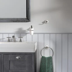 Tiger Ivy Beweegbare Handdoekring Chroom/wit -Badkamer Verkoop 123 2981