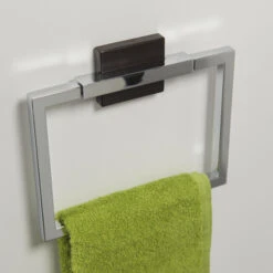 Tiger Zenna Handdoekring Chroom/wenge -Badkamer Verkoop 123 2992