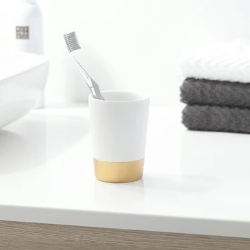 Sealskin Tandenborstelhouder Glossy Goud 2 Sealskin Tandenborstelhouder Glossy Goud - Afbeelding 2