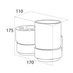 Tiger Dubbele Bekerhouder Ontario Met Bekers Chroom 5 Tiger Dubbele Bekerhouder Ontario Met Bekers Chroom -Badkamer Verkoop 123 3094