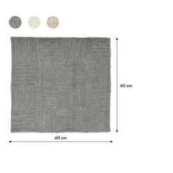 Sealskin Badmat Reverse 60x60cm Grijs 10 Sealskin Badmat Reverse 60x60cm Grijs -Badkamer Verkoop 123 528