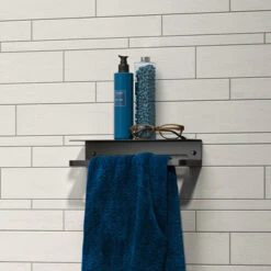 Tiger Douchemand Met Handdoekhouder Caddy Zw -Badkamer Verkoop 123 6