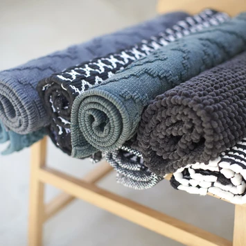 Sealskin Badmat Boho 60x60cm Zwart 6 Sealskin Badmat Boho 60x60cm Zwart - Afbeelding 6