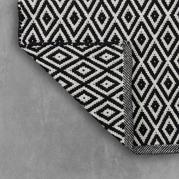 Sealskin Badmat Trellis 60x60cm Zwart 2 Sealskin Badmat Trellis 60x60cm Zwart - Afbeelding 2