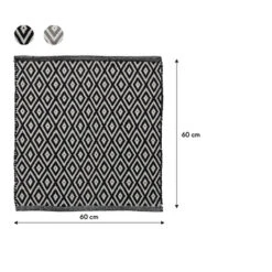 Sealskin Badmat Trellis 60x60cm Zwart 10 Sealskin Badmat Trellis 60x60cm Zwart -Badkamer Verkoop 123 671