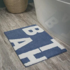 Sealskin Badmat Littera Blauw 90x60 Cm -Badkamer Verkoop 123 743