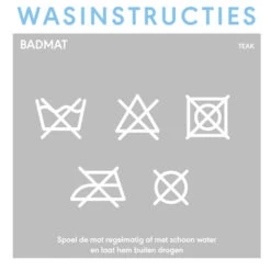 Sealskin Badmat Woodblock Teak 90x52 Cm 11 Sealskin Badmat Woodblock Teak 90x52 Cm -Badkamer Verkoop 123 753