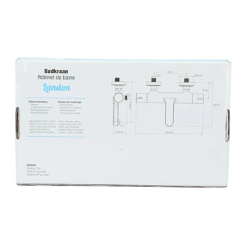 Atlantic Thermostatische Badkraan Landon Chroom 7 Atlantic Thermostatische Badkraan Landon Chroom - Afbeelding 7