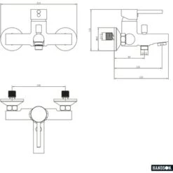 Handson Badkraan Oscar Chroom 15 Cm -Badkamer Verkoop 123 916